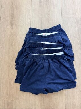 Soffe Navy Elastic-Waist Kids Shorts - Pack